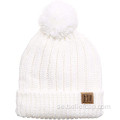 Ny Winter Hat Wool Ball Flanging Label Hat